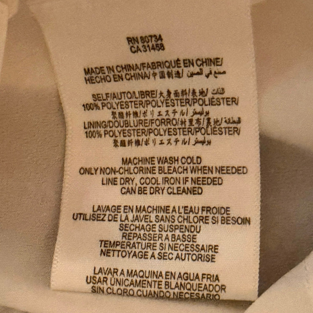 BCBGMAXAZRIA Palais White One-Shoulder Dress Size 4
