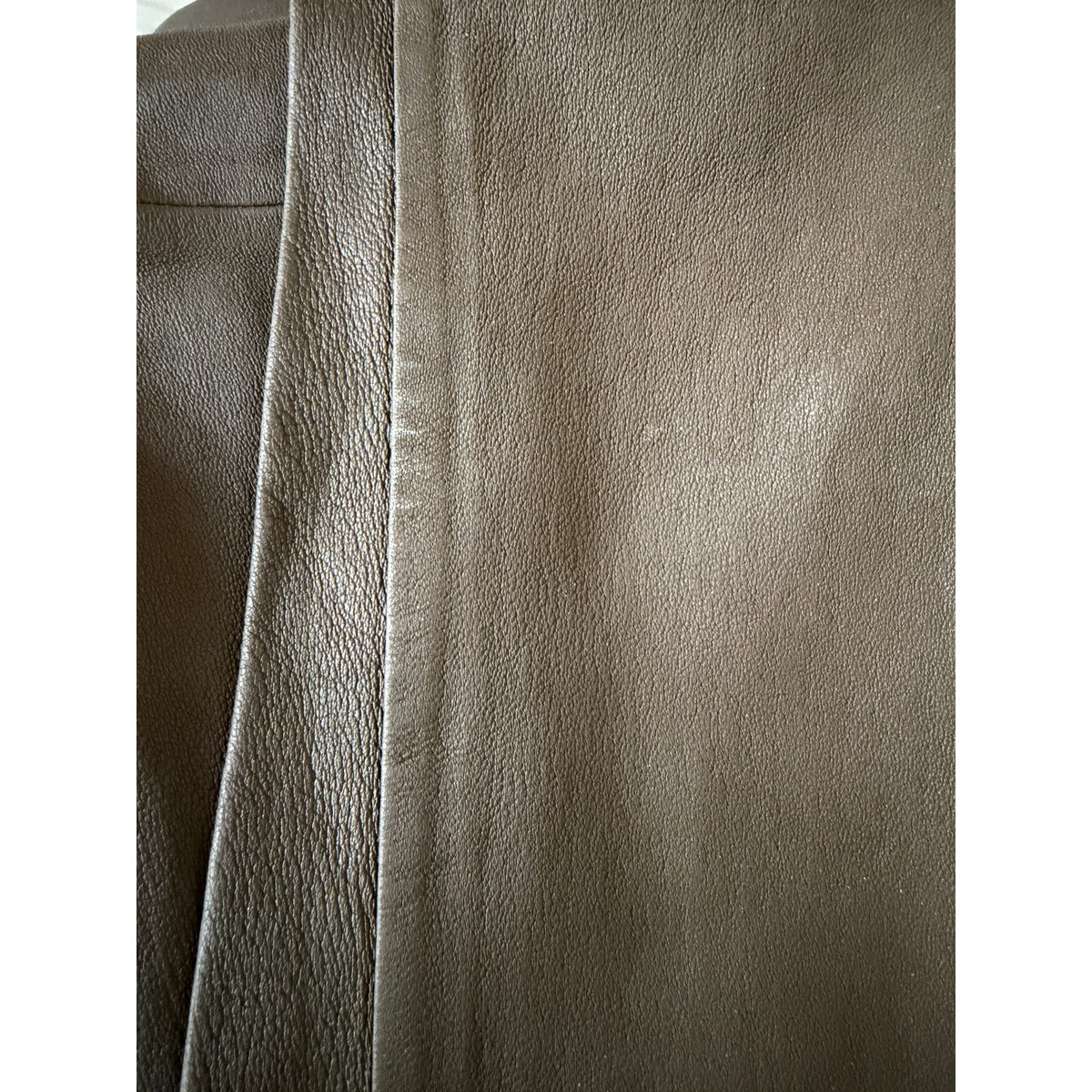 Victoria Beckham Green-Grey Leather Leggings Size 28