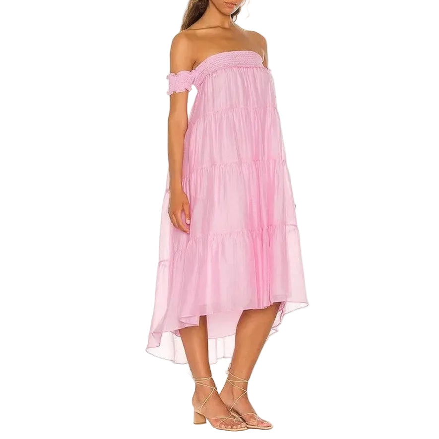 Amanda Uprichard Pink Siesta Sleeveless Mini Dress L