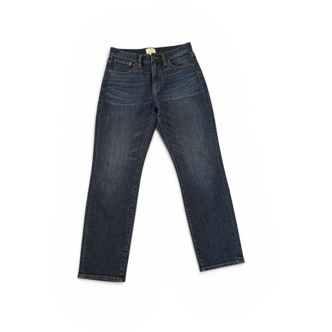 J.Crew Medium Wash High Waist Straight Leg Ankle Jeans 26