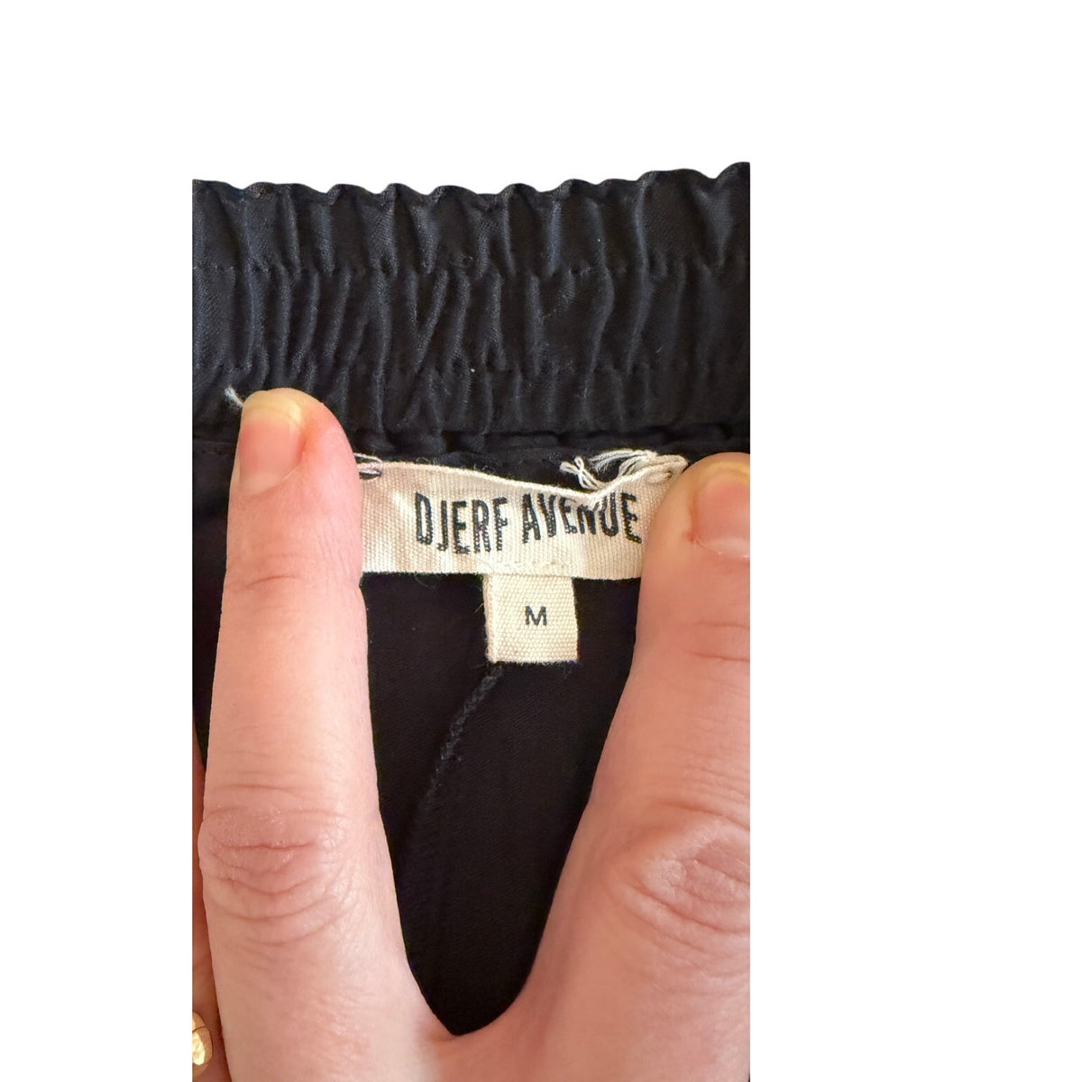Djerf Avenue Black Lightweight Cotton "You're an Angel" Pants - Medium