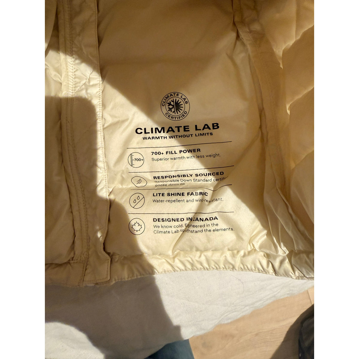 Babaton Ivory The Foundation Puffer Hooded Coat Size M