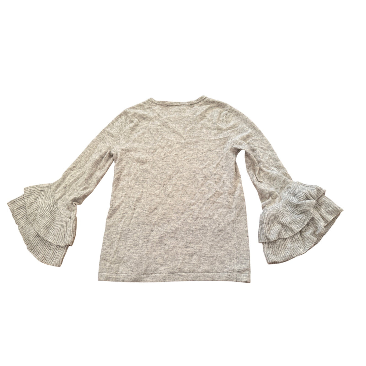 Saks Fifth Avenue Light Heather Gray Crewneck Sweater - Small