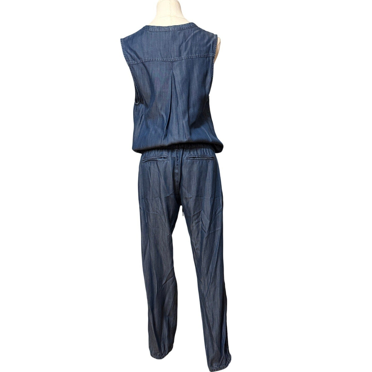 Joie Light Blue Lyocell Denim Jumpsuit - Small