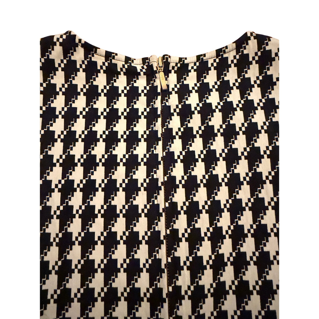 Sass & Bide More of Less Peplum Top Navy/White Sleeveless Zip - 42