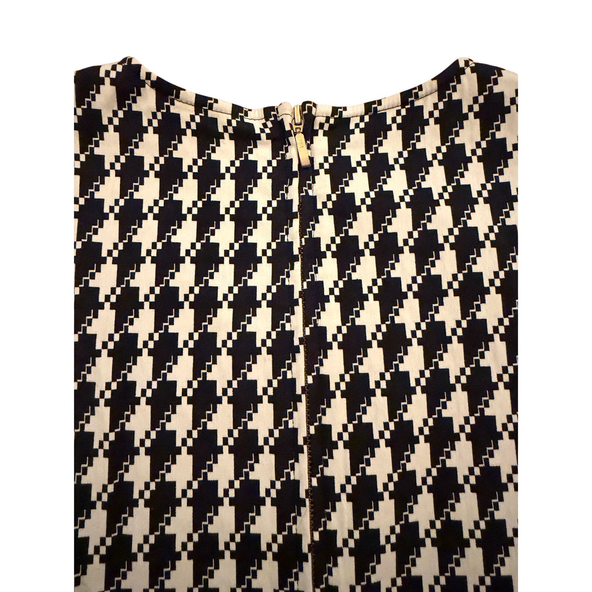 Sass & Bide More of Less Peplum Top Navy/White Sleeveless Zip - 42