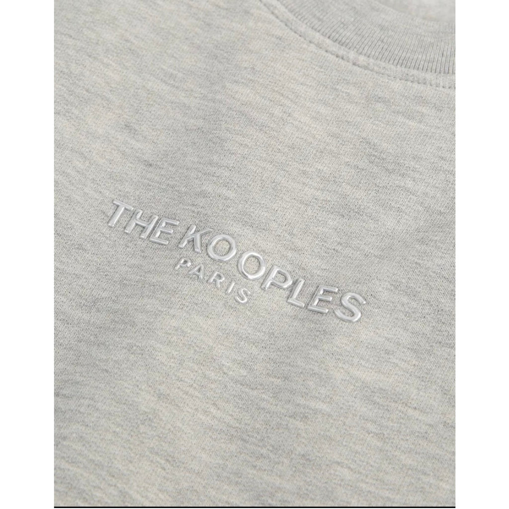 The Kooples Paris Gray Logo Sweatshirt French 2 US Med