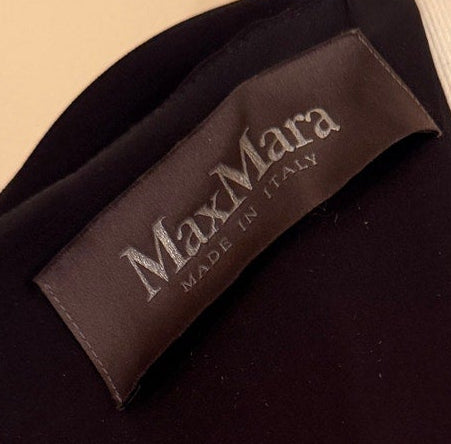 Max Mara Pianoforte Black Crepe Dress - US 4
