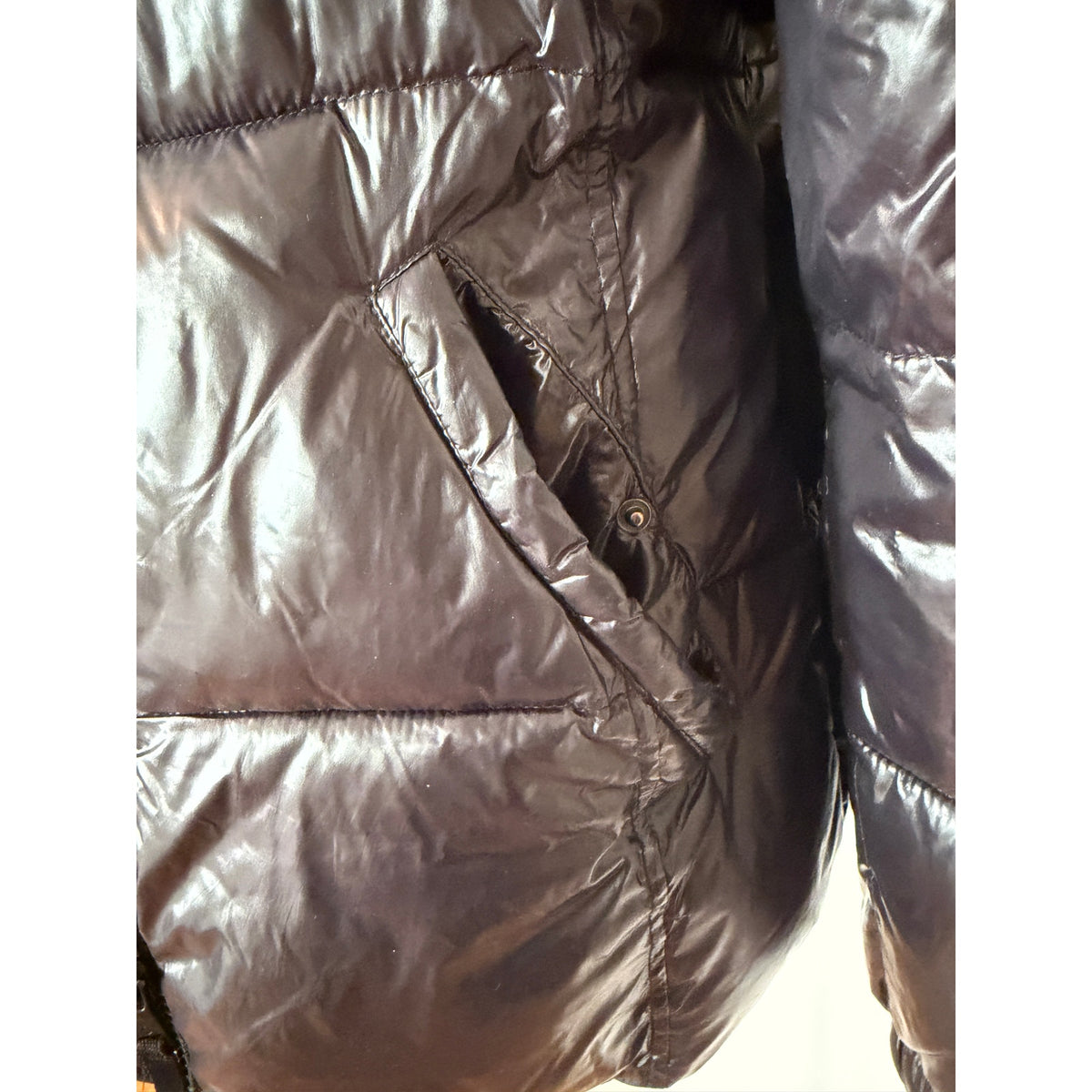 S13 New York Black Nylon Coat - L