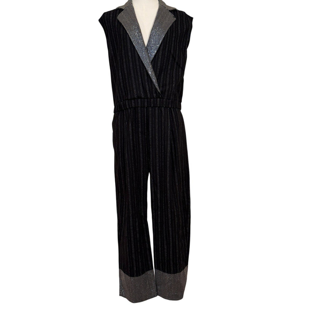 Emporio Armani Jumpsuit w/Small Rhinestone Collar & Hem - EU 40/US 4