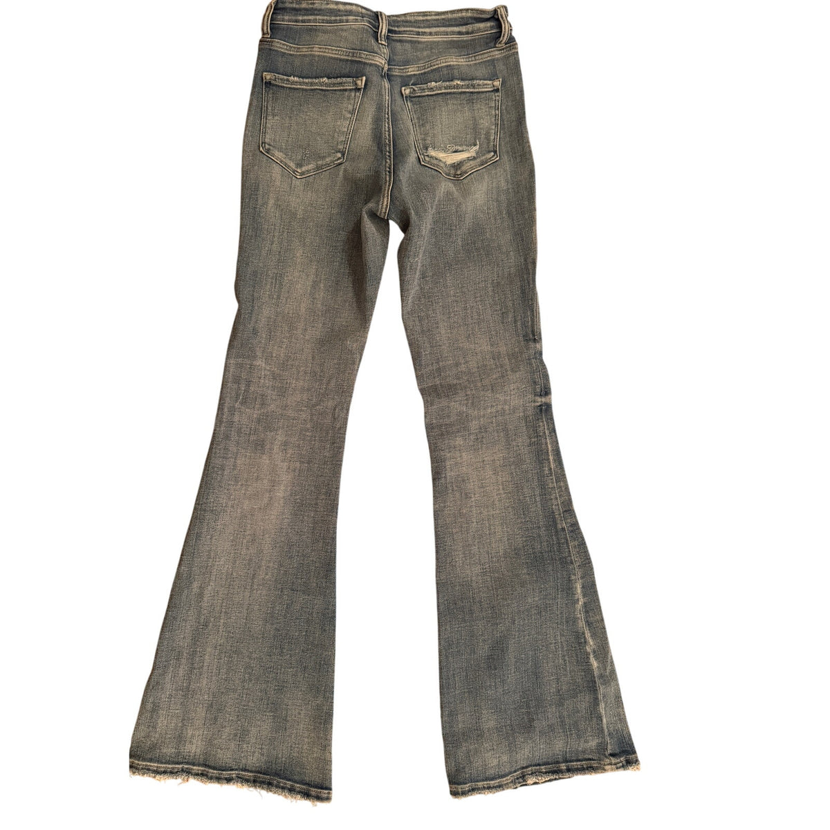 Flying Monkey Flare Bottom Worn Denim Jeans - 27
