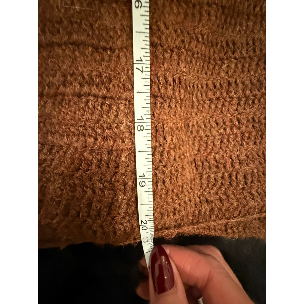 Ulla Johnson Alpaca Fringe Knit Sweater – Brown – Size P
