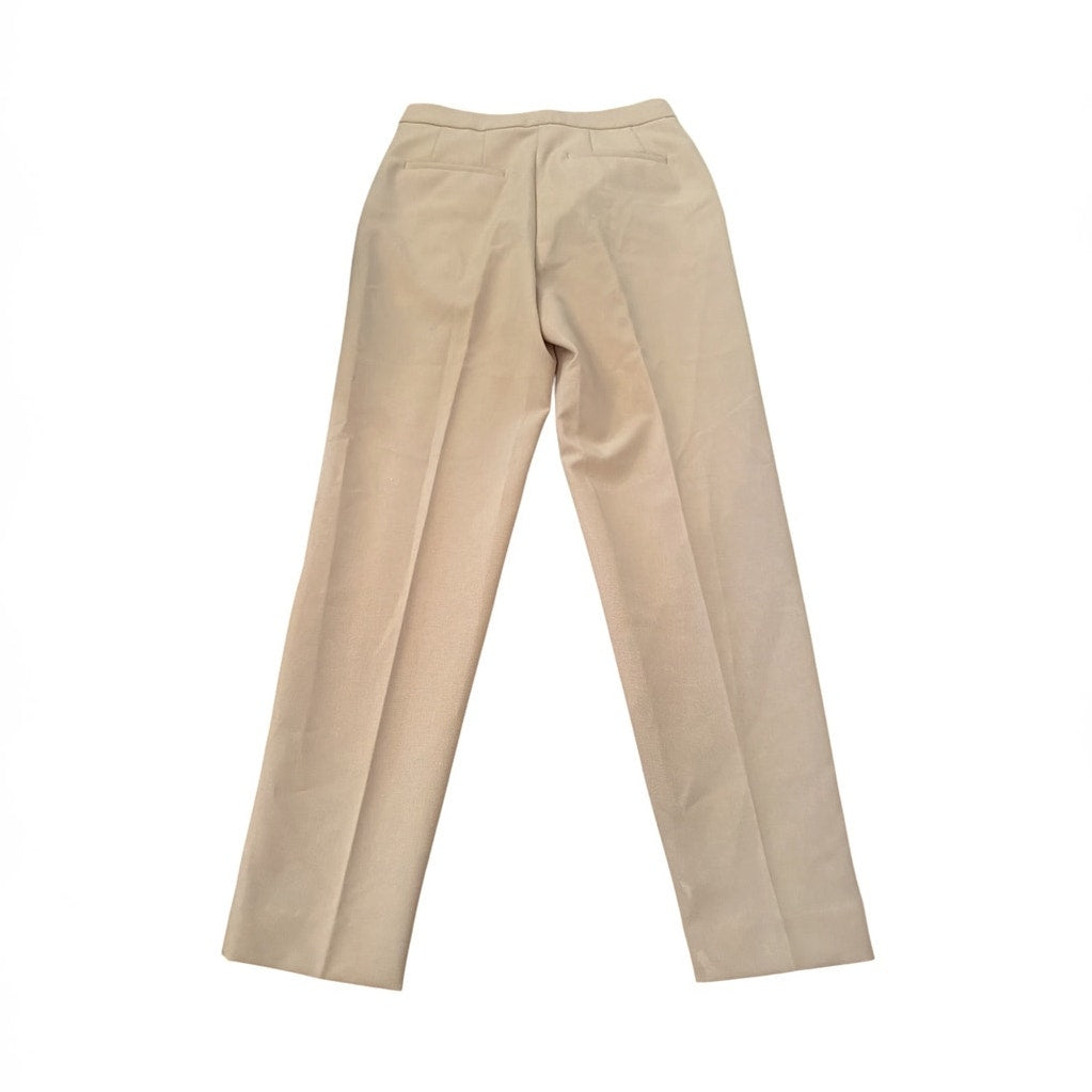 Theory Beige Single Pleat Trousers Size 2