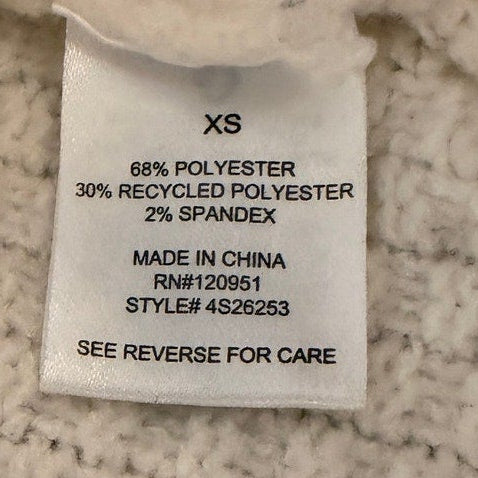 Pink Rose Cream Oatmeal Cable Knit Mock Neck Long Sleeve Sweater Top Size XS