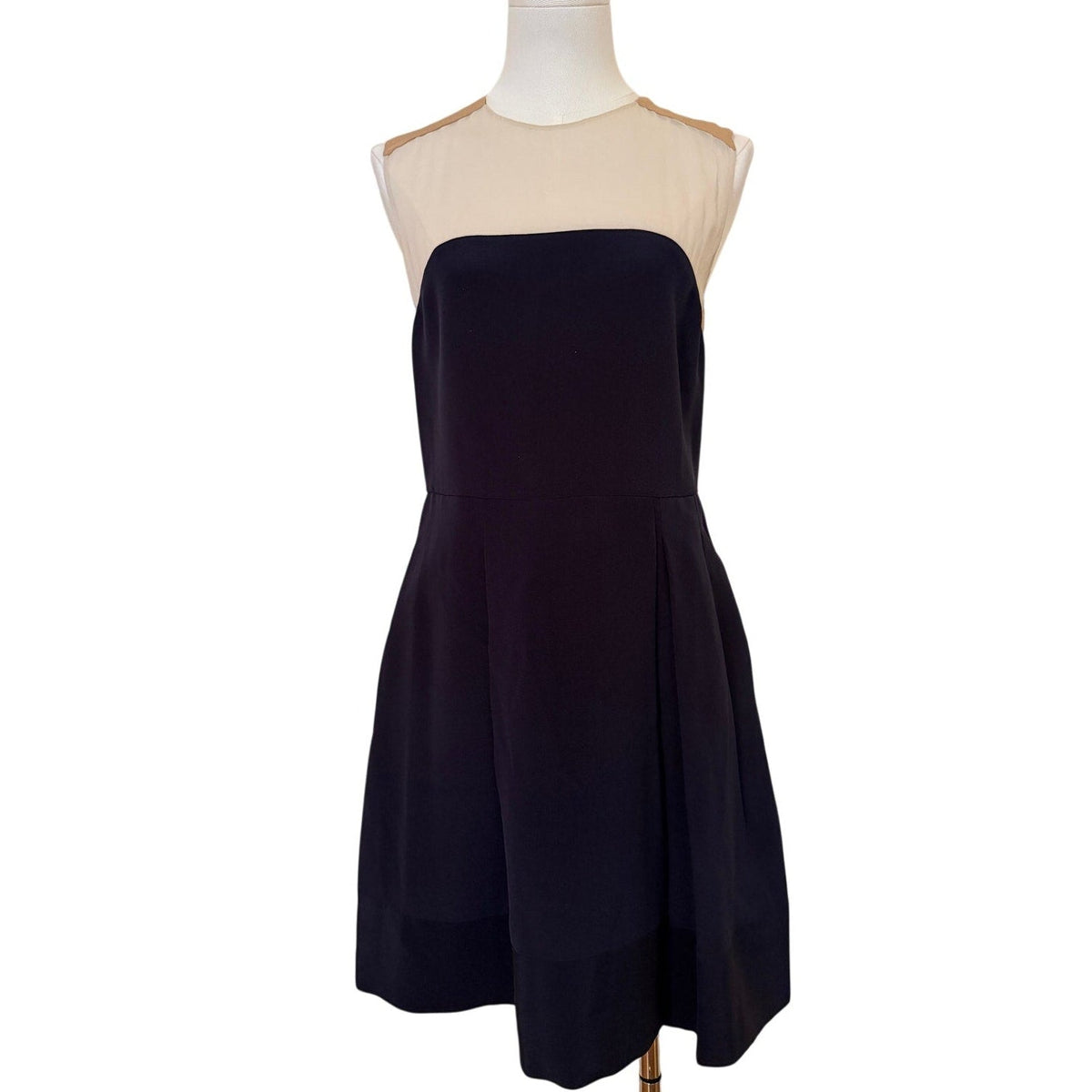 3.1 Phillip Lim Navy Colorblock Fit-and-Flare Dress - 4 - Image 3