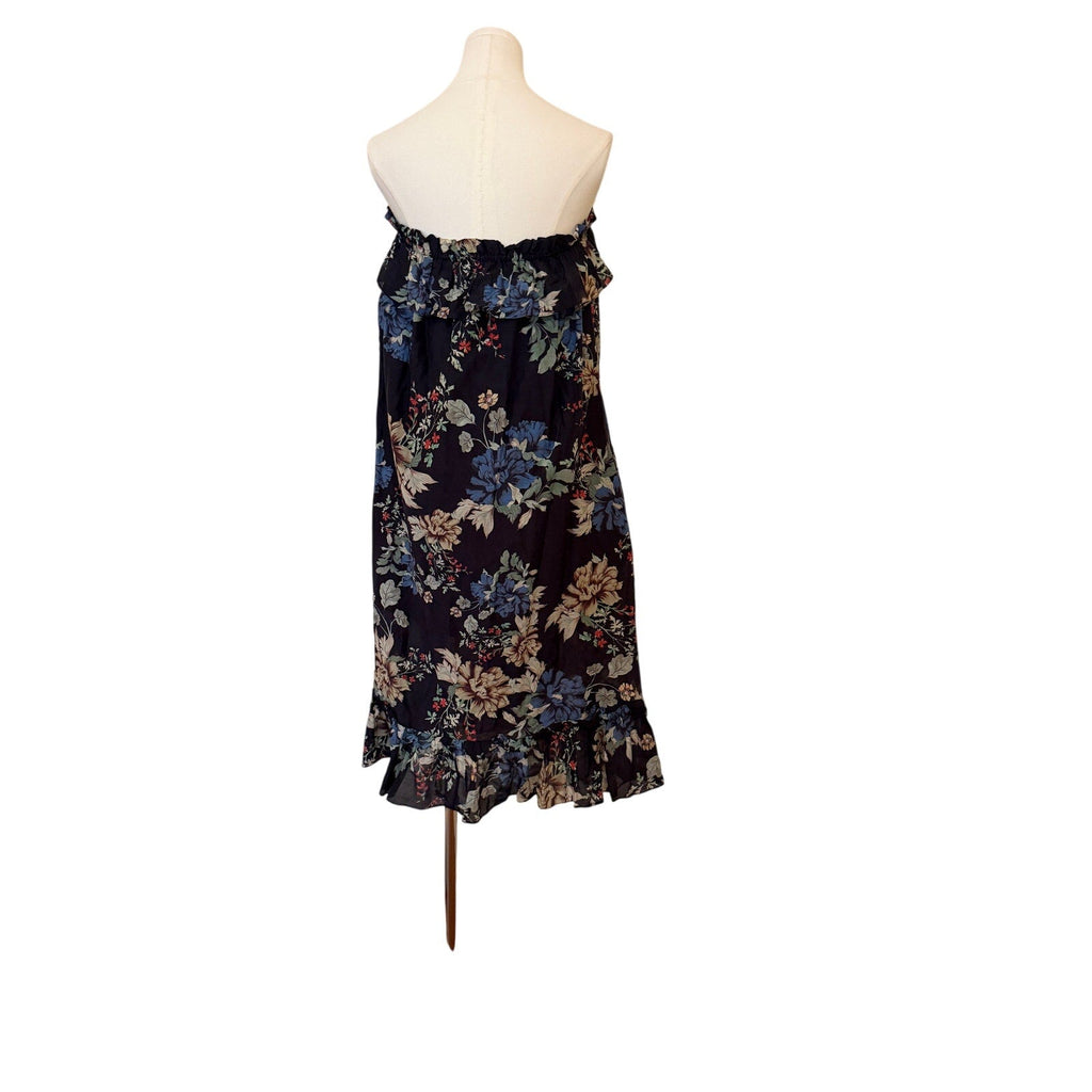 N / Nicholas Dress Navy Floral Cotton Silk Blend - US 6 - Image 2