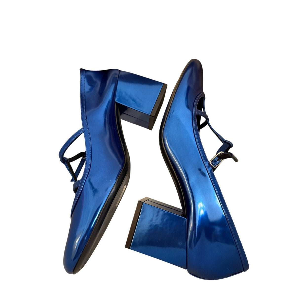 Khaite Sapphire Metallic Fawn Pump H.65 Heels EU 38.5 (US 8-8.5) - Image 4