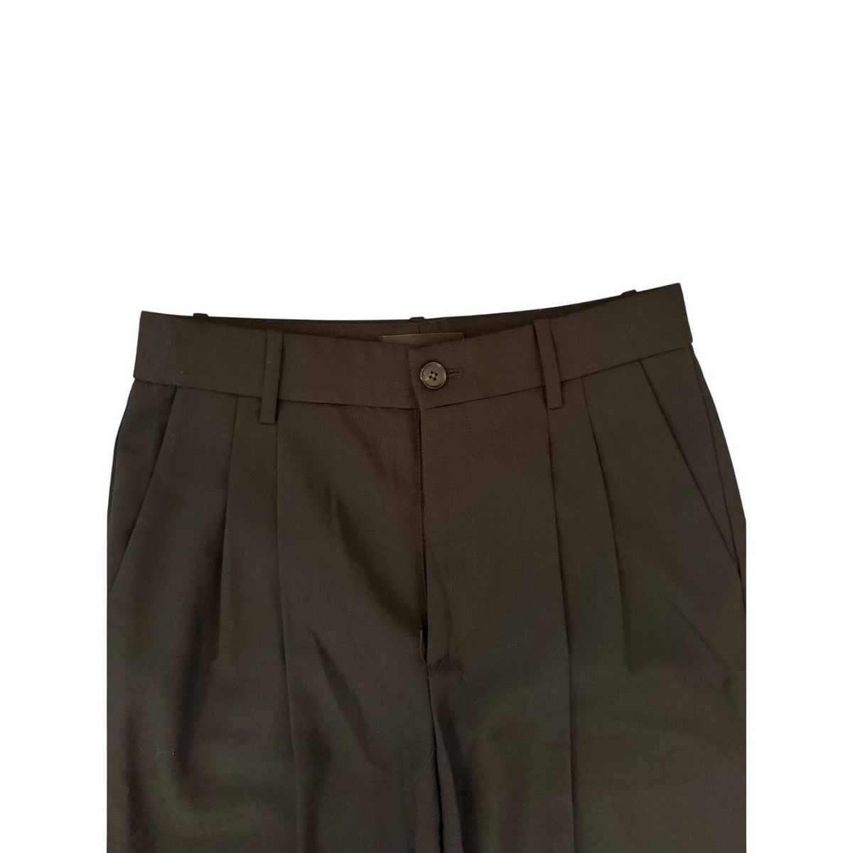 Nili Lotan Black Pleated Straight Leg Trouser - 2 - Image 3