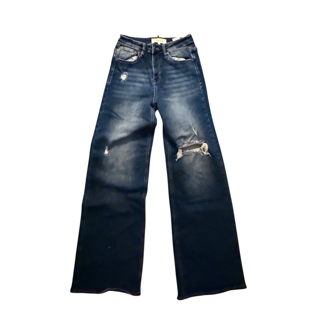 Risen Jeans Distressed Blue Denim Jeans Size 3/26 - Image 1