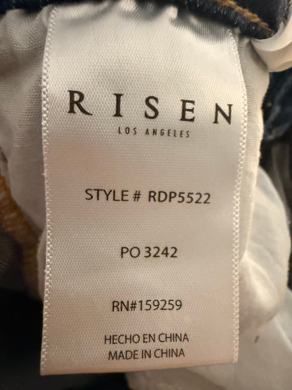 Risen Jeans Distressed Blue Denim Jeans Size 3/26 - Image 2