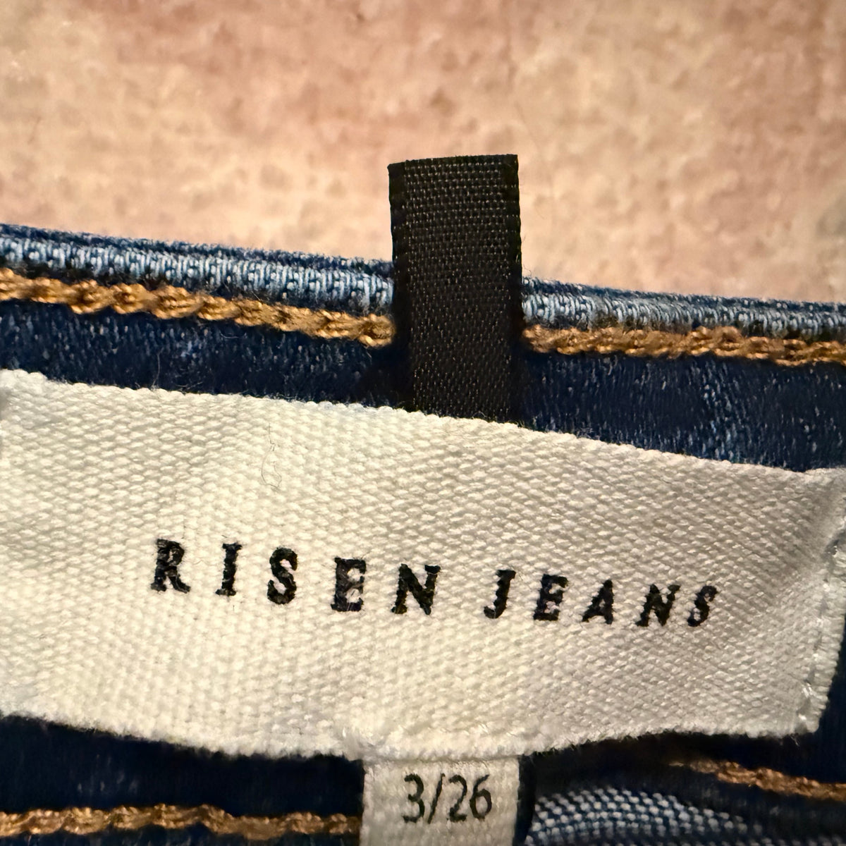 Risen Jeans Distressed Blue Denim Jeans Size 3/26 - Image 3