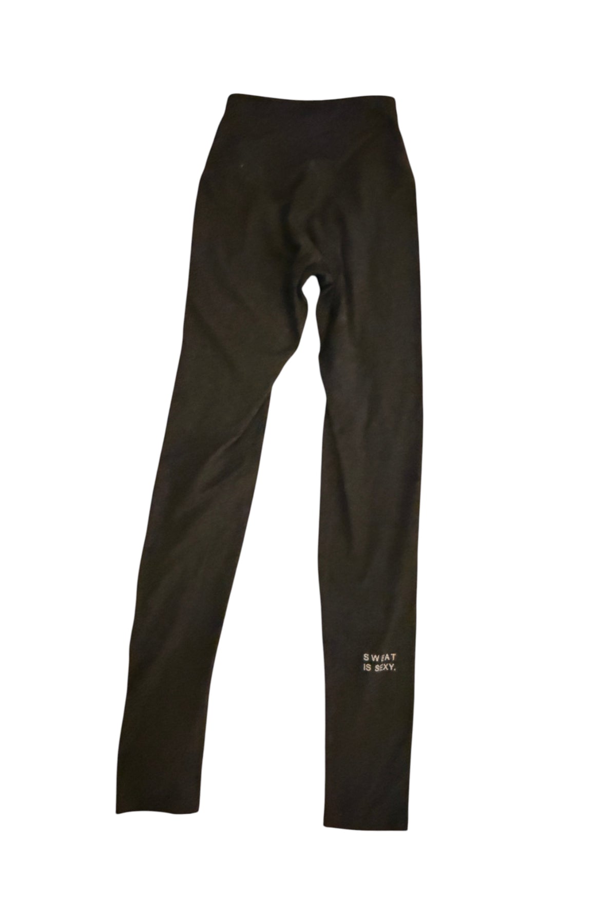 Black Leggings Sweat Is Sexy Print Full Length High Waist - Image 2