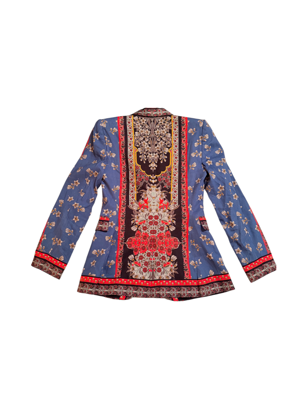 Alice + Olivia Macey floral blazer size 4 multicolor paisley print - Image 5