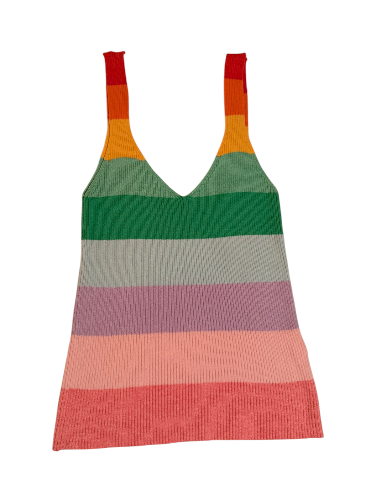 WISPR Small Sleeveless Top Colorful Stripes Knit - Image 3