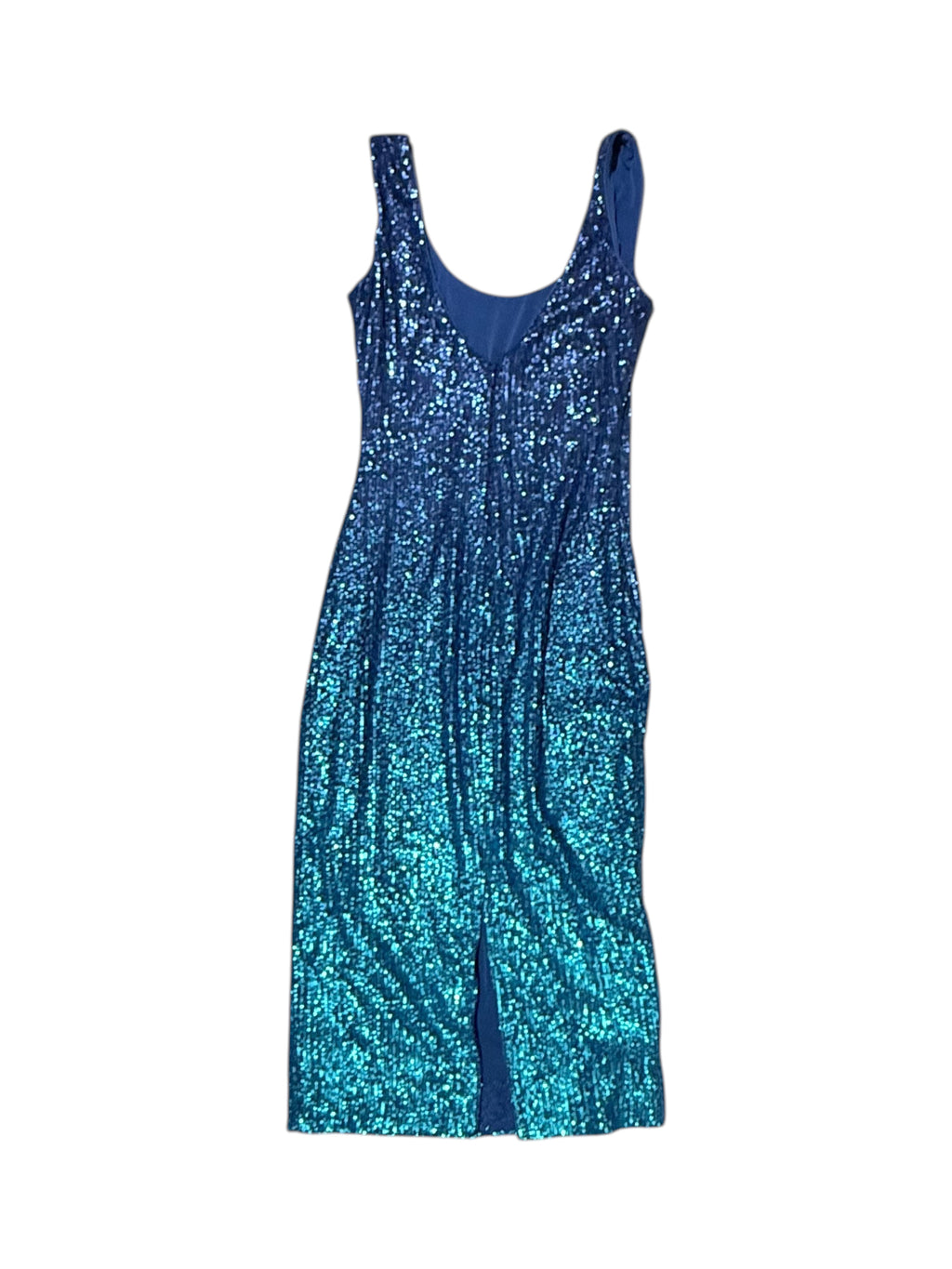 Dress The Population Blue Sequin Bodycon Dress Size Small - Image 2