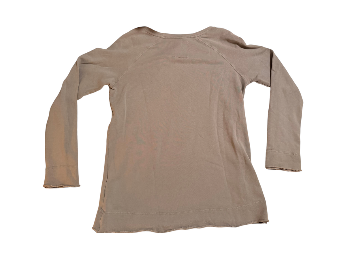 Johnny Was Grey Cotton Embroidered Long Sleeve Top - Small - Image 2