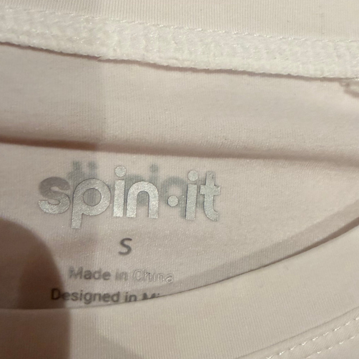 spin.it small white long sleeve top - Image 2