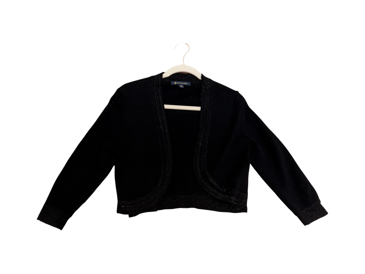 Brooks Brothers Black Sweater Knit Top XS with Sequin Detail - Image 1