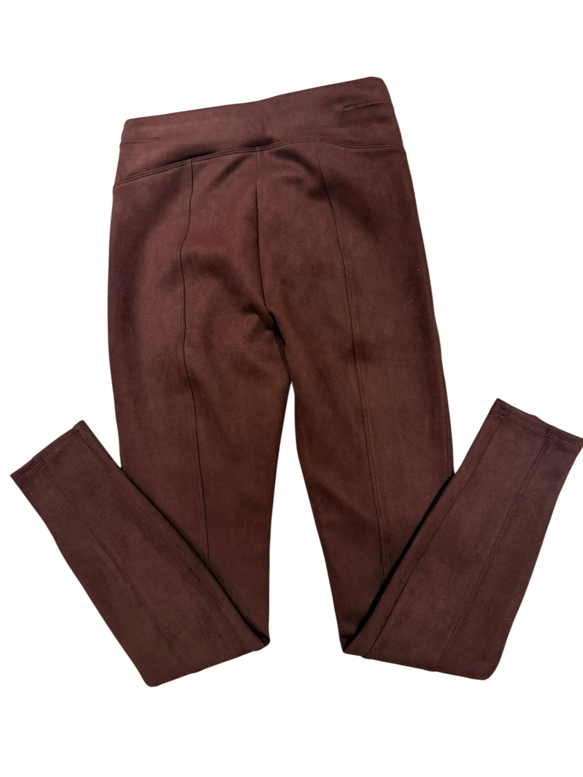 SPANX Brown Faux Suede Leggings - Small - Image 2