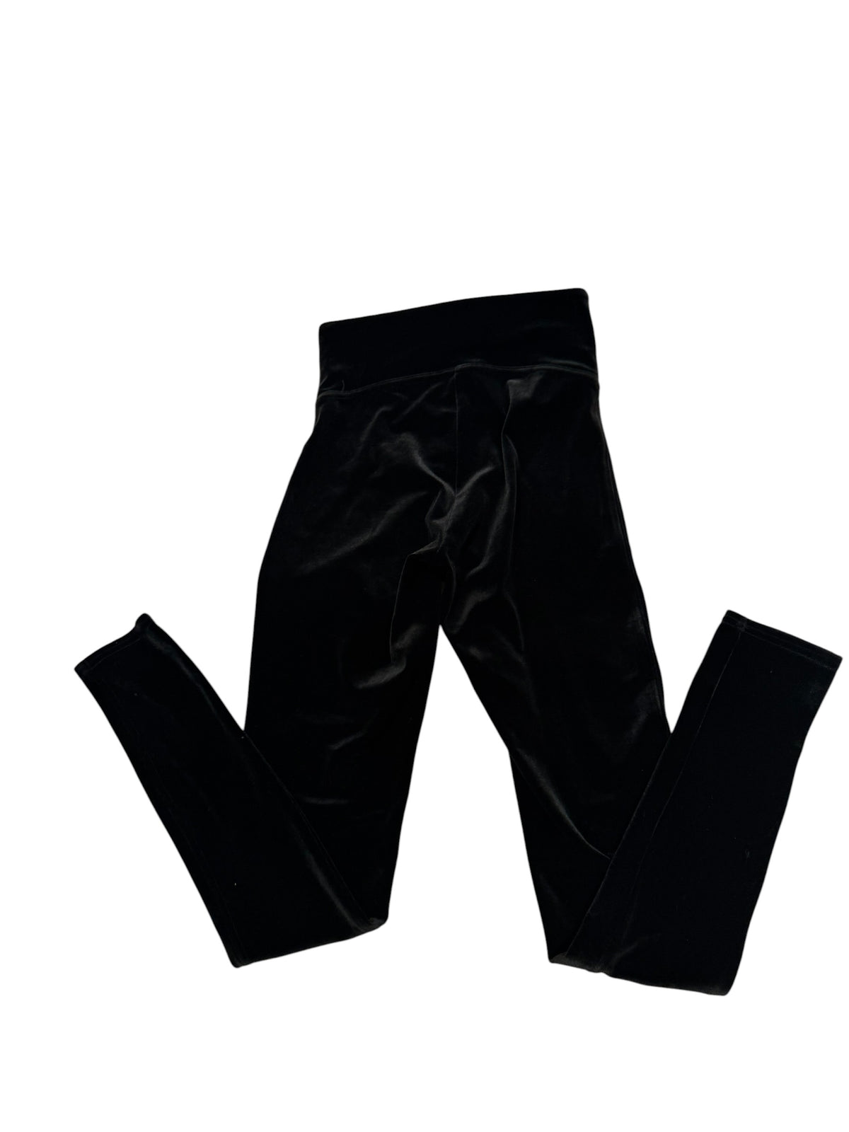SPANX Velvet Leggings Black High Waist Stretch Velvet Pants - XS - Image 2
