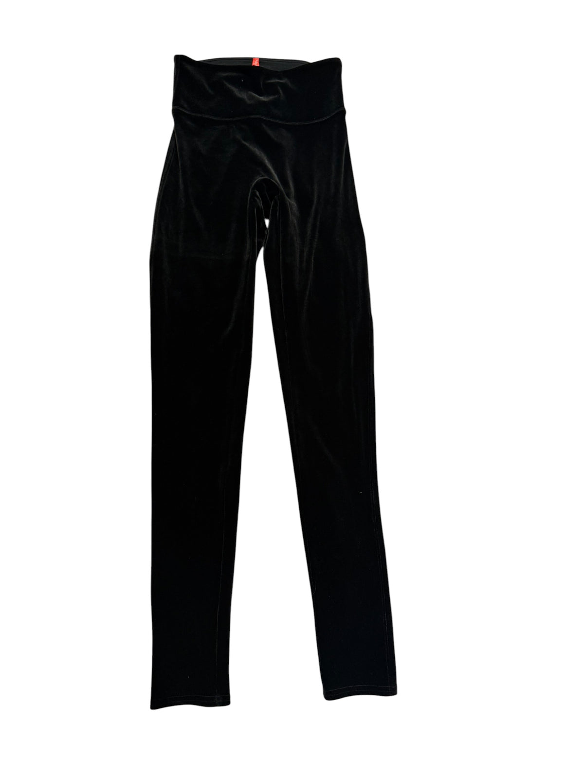 SPANX Velvet Leggings Black High Waist Stretch Velvet Pants - XS - Image 1