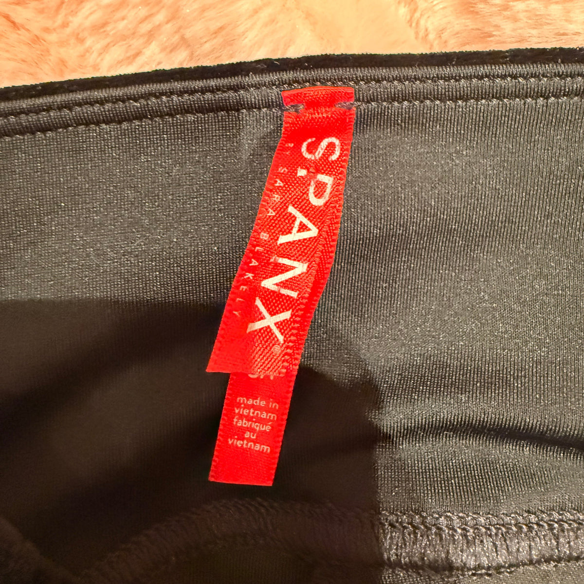SPANX Velvet Leggings Black High Waist Stretch Velvet Pants - XS - Image 3
