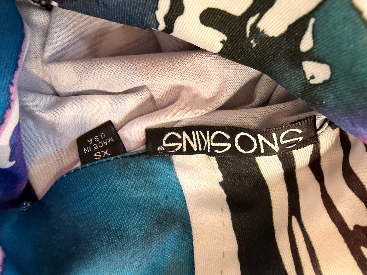 Sno Skins Long Sleeve Zip-Up Top Multicolor - XS - Image 3