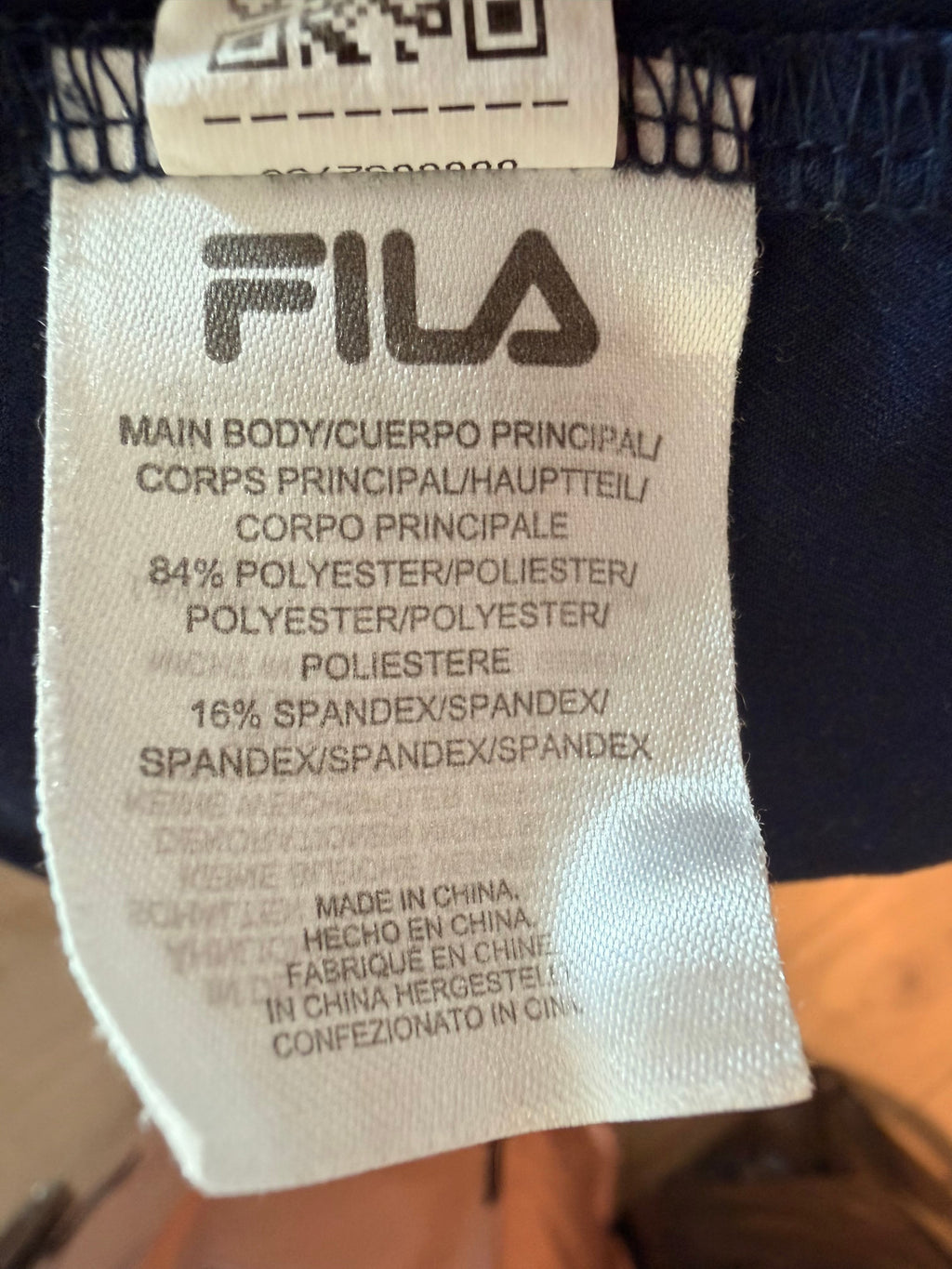 Fila Sleeveless Navy Blue Polo Dress White Waist Stripe - Small - Image 4