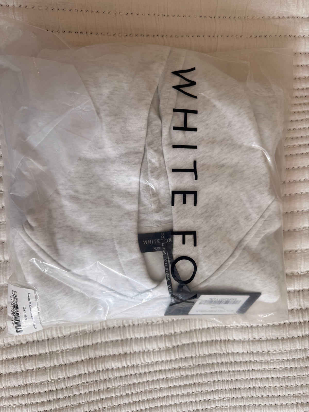 White Fox Release 15 Kiana Oversized Hoodie Grey Marle L/XL - Image 3