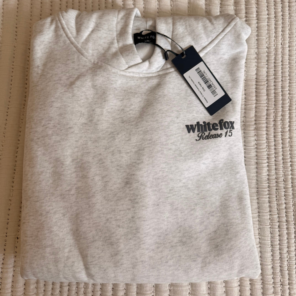 White Fox Release 15 Kiana Oversized Hoodie Grey Marle L/XL - Image 2