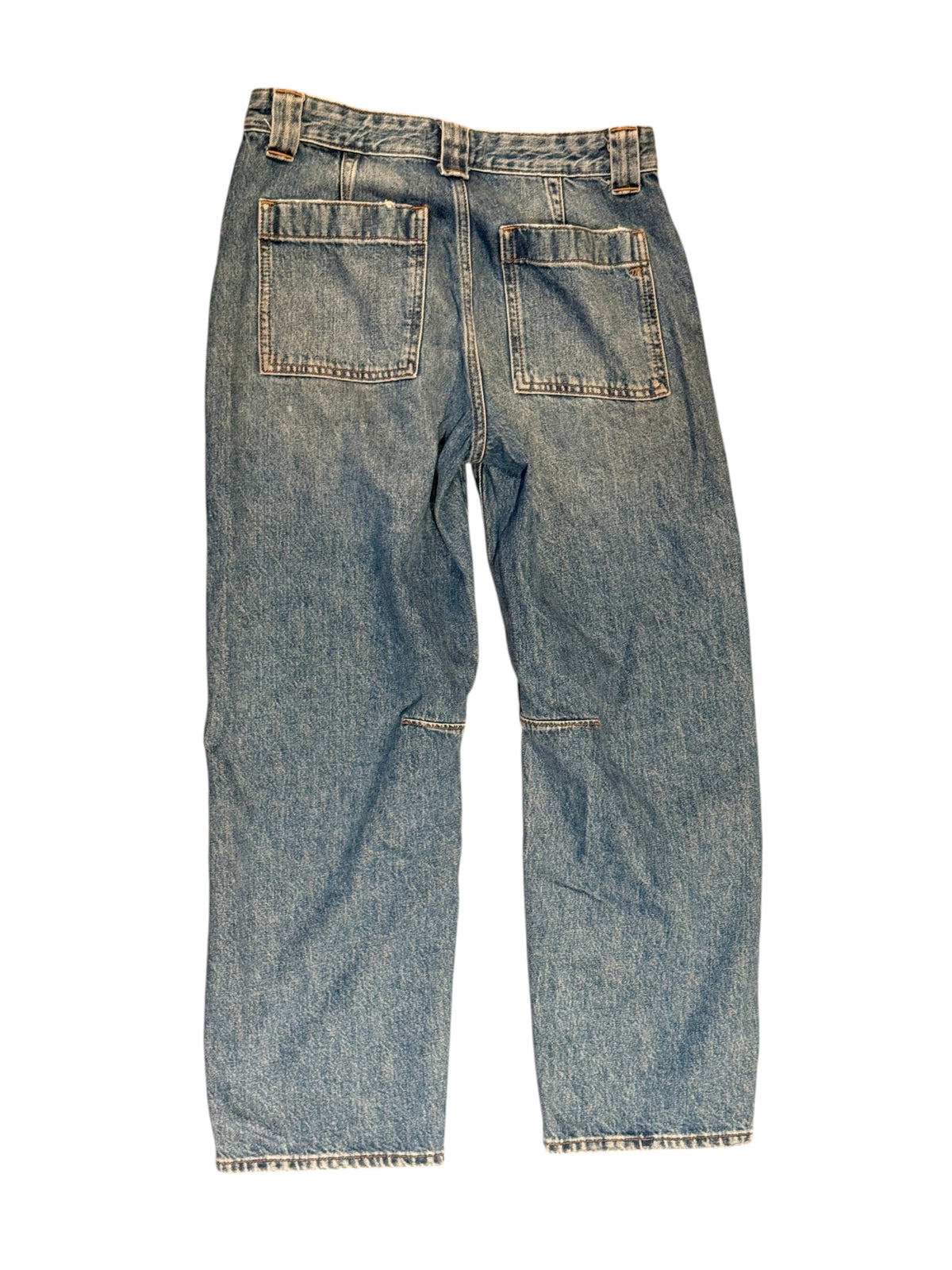 Madewell The Darted Barrel-Leg Medium Blue Jeans - Size 25 - Image 2