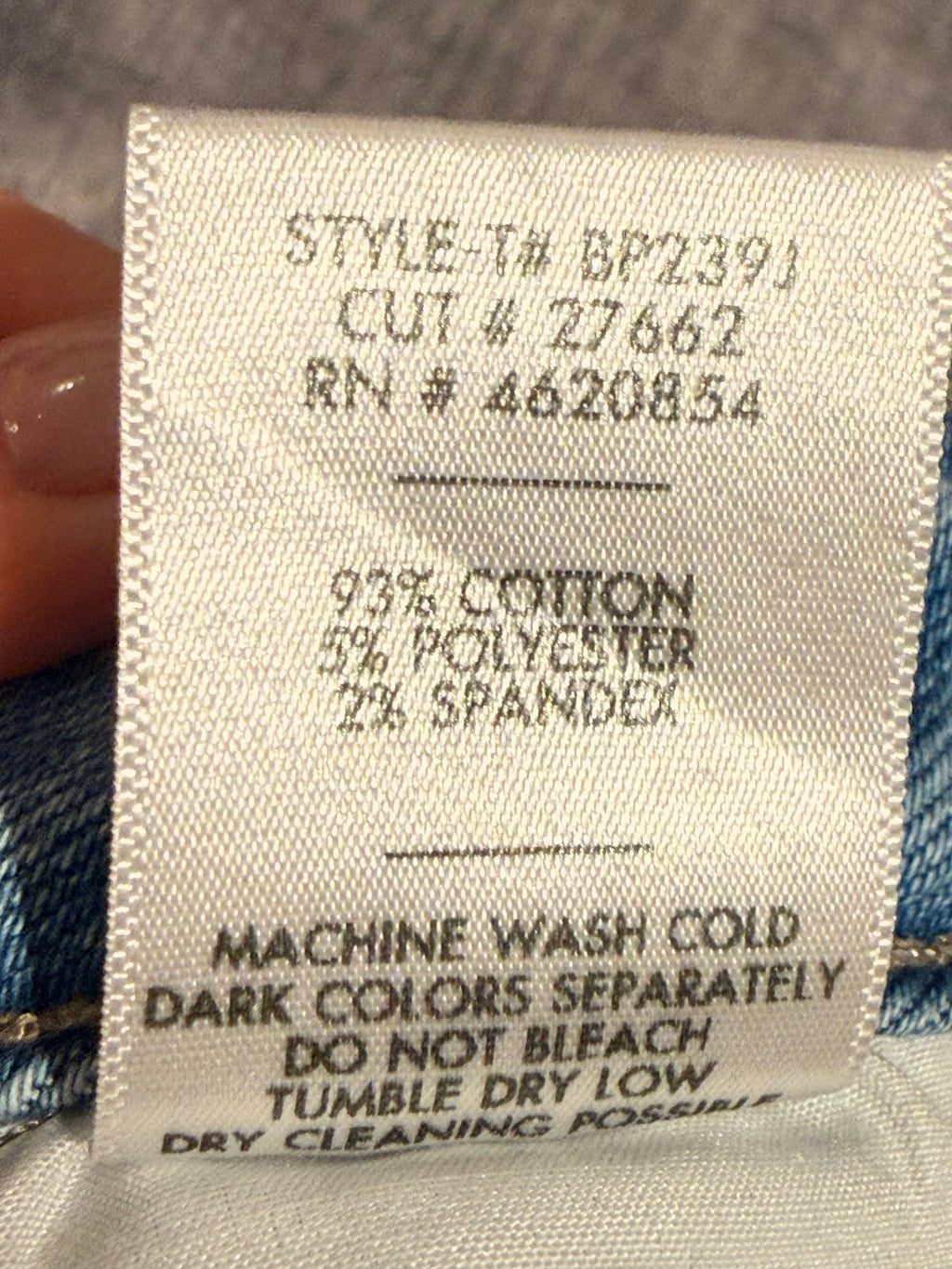 Just Black Denim  Light Wash Cotton Blend Jeans Size 26 - Image 5