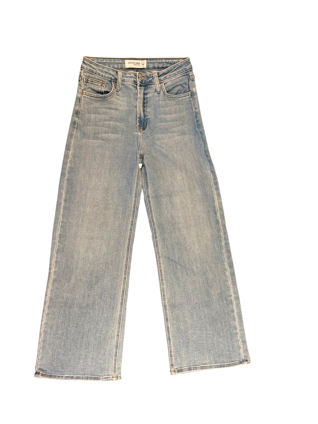Just Black Denim  Light Wash Cotton Blend Jeans Size 26 - Image 1