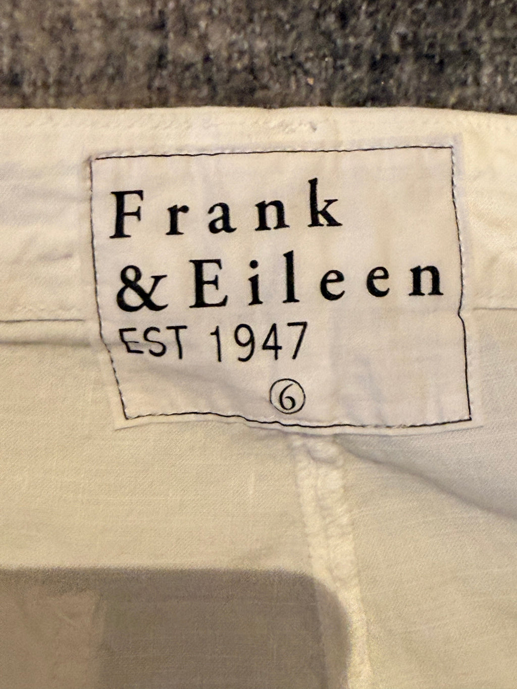 Frank & Eileen White Pants Size 6 Elastic Cuff - Size 6 - Image 4