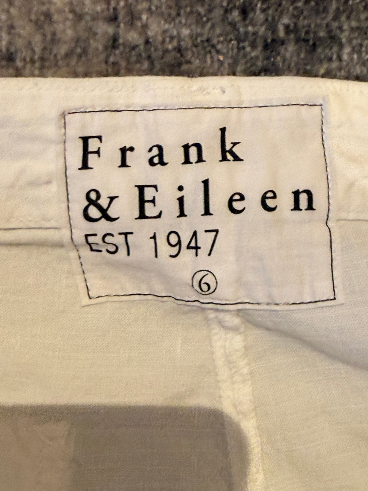 Frank & Eileen White Pants Size 6 Elastic Cuff - Size 6 - Image 4