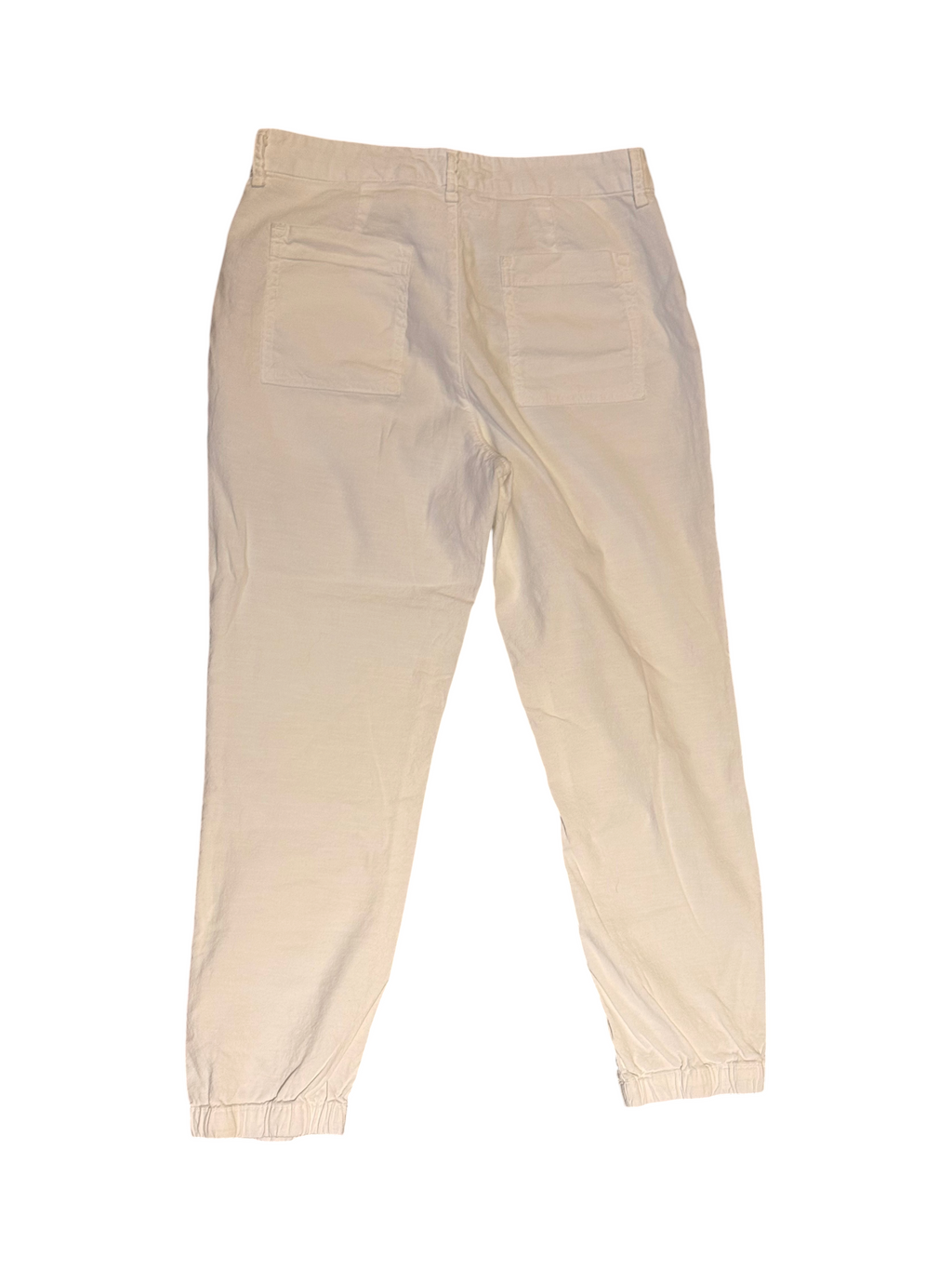 Frank & Eileen White Pants Size 6 Elastic Cuff - Size 6 - Image 3