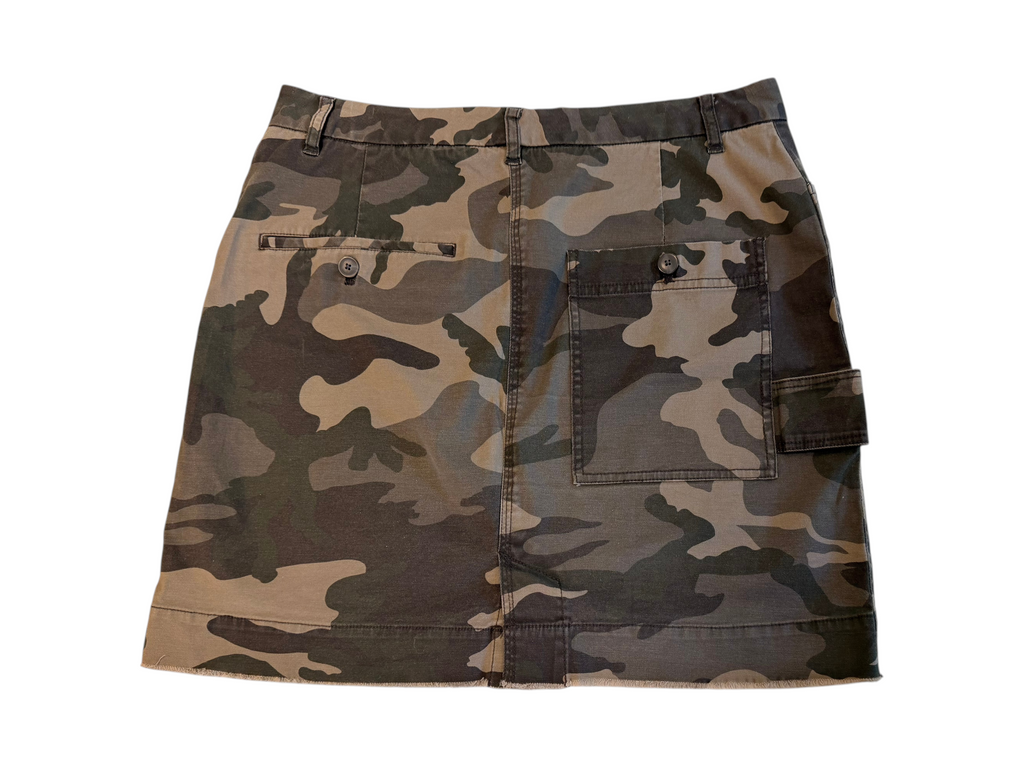 ATM Camo Cotton Mini Skirt Size 6 - Image 3