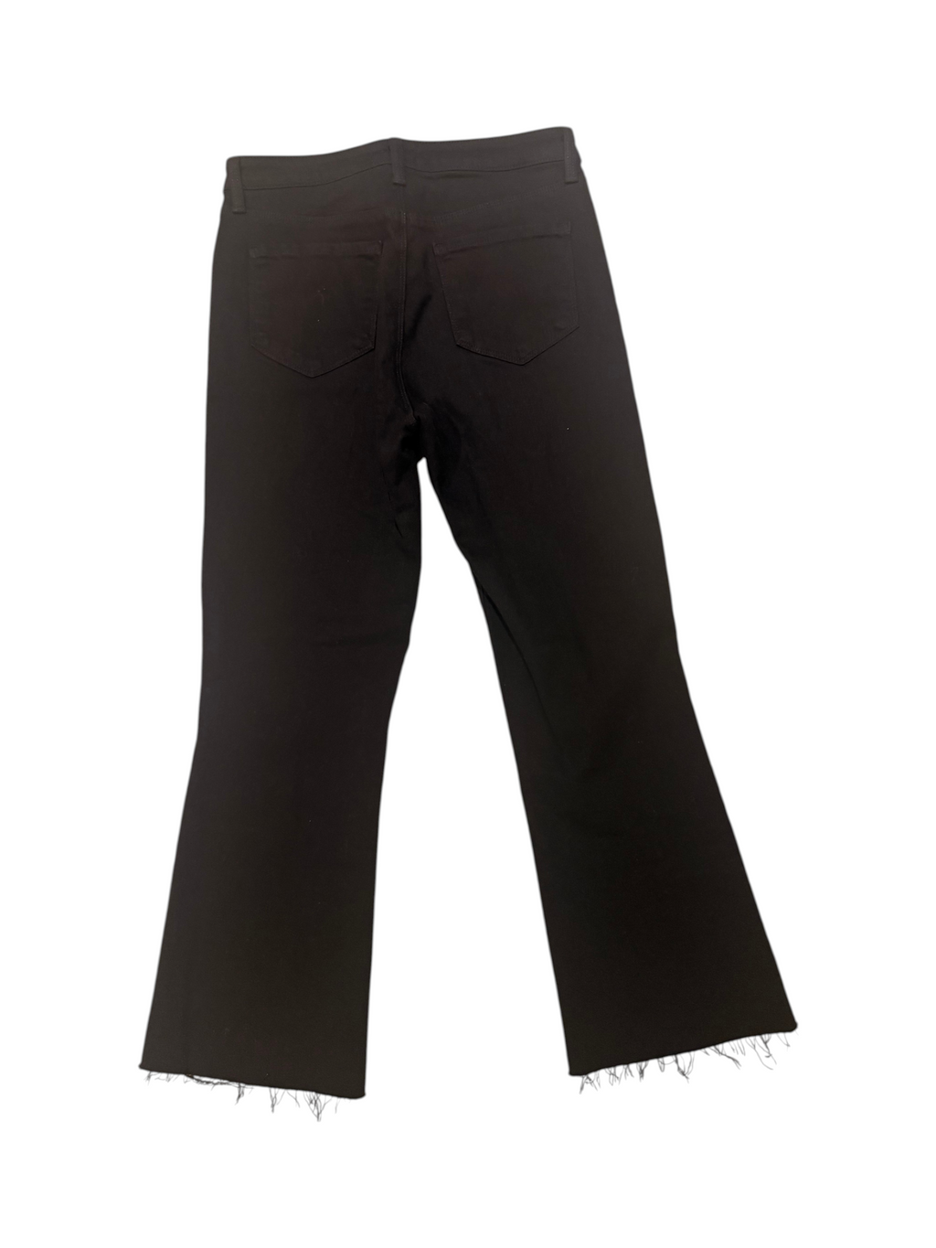 L'AGENCE Black Cotton Blend Pants Raw Hem - Size 27 - Image 6
