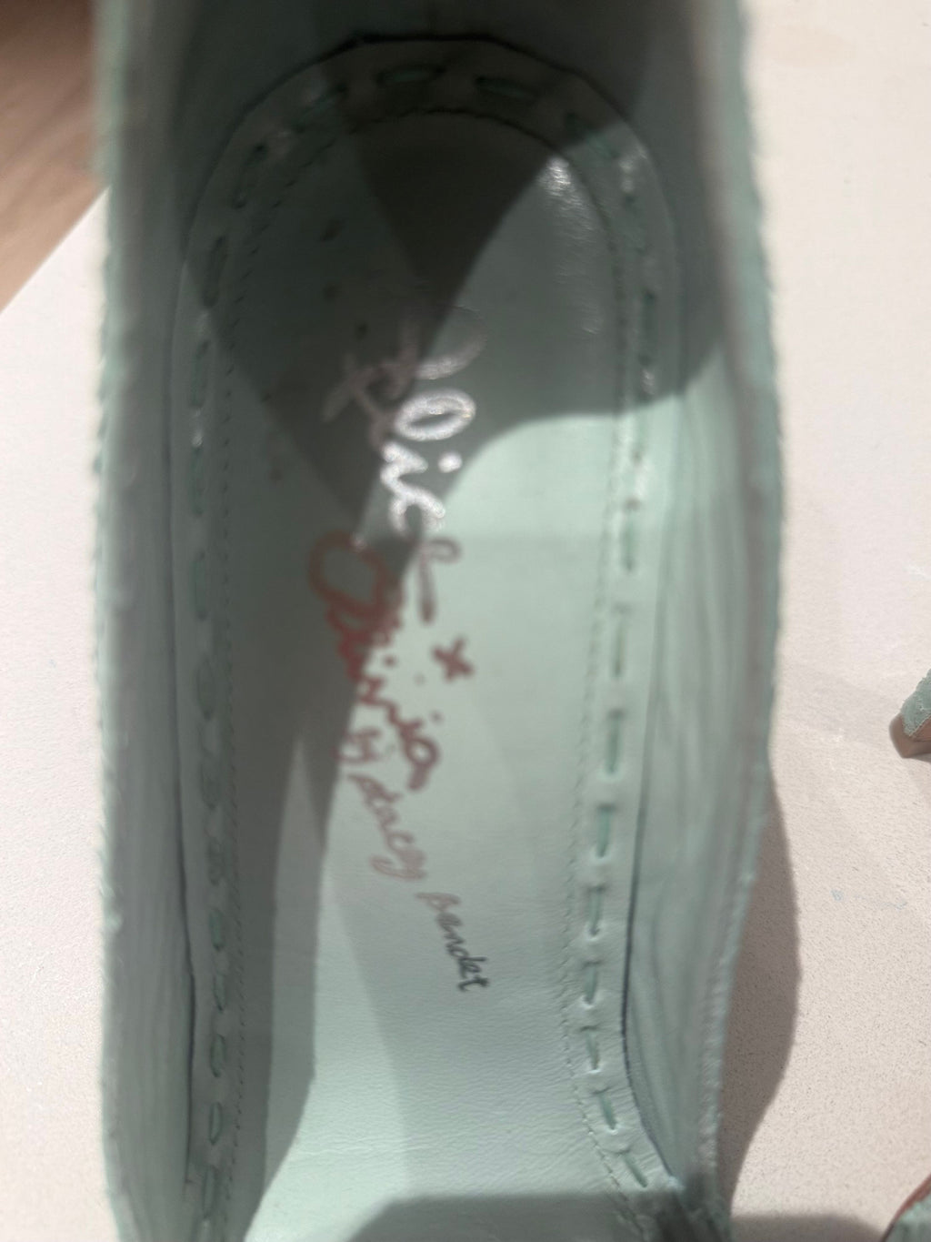 Alice + Olivia High Heel Pumps Size 40 Light Blue Leather - Size 40 (US 9) - Image 7