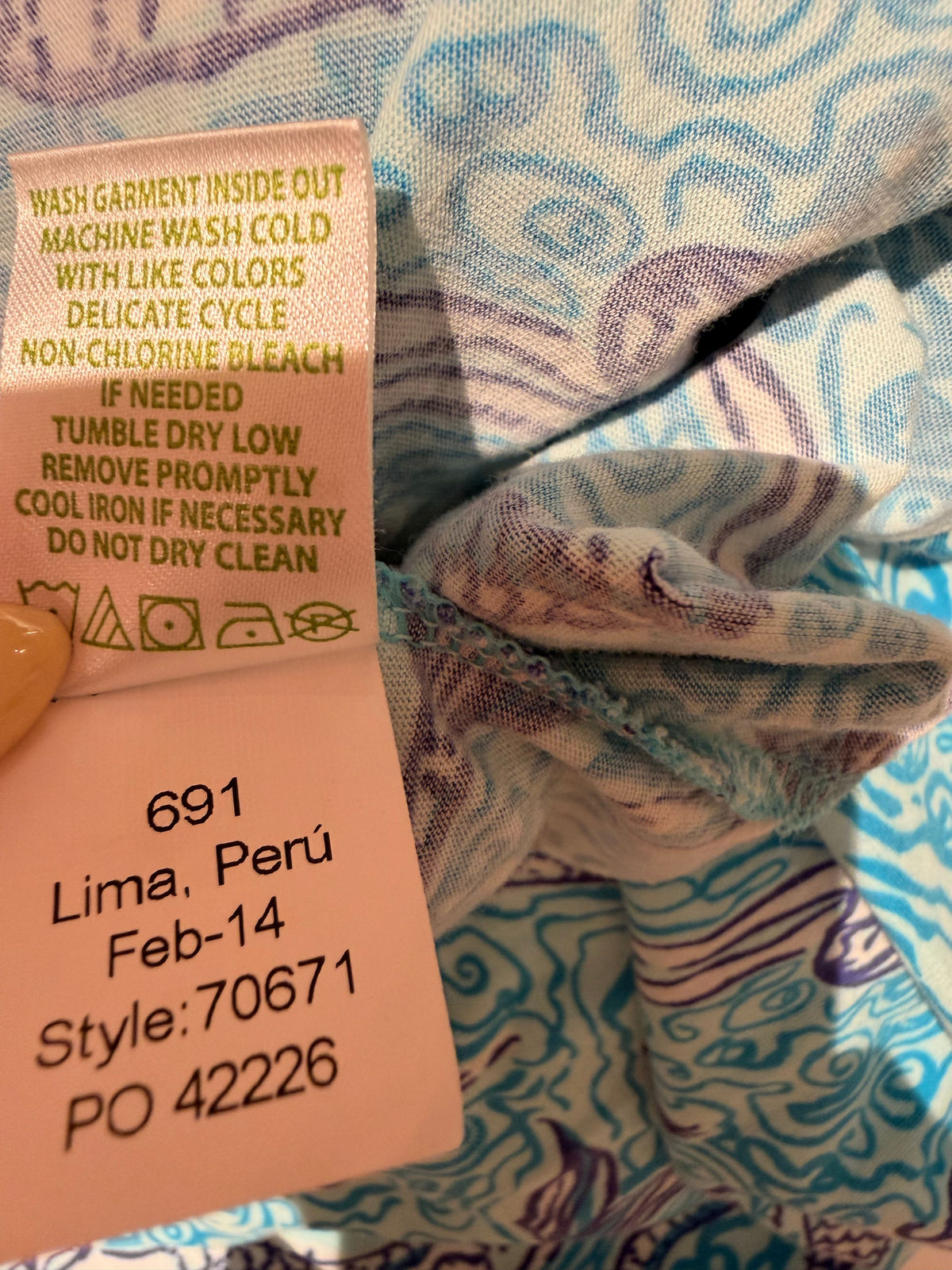 Lilly Pulitzer Small Blue Strapless Maxi Dress Mermaid Print - Image 5